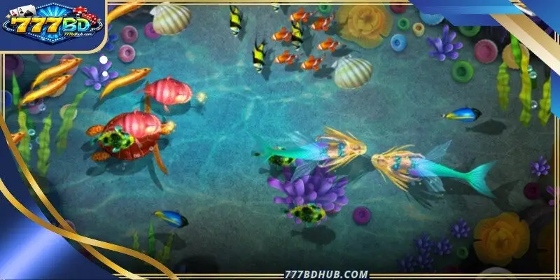 A high-tech cannon sits ready at the bottom of the Lucky Fishing