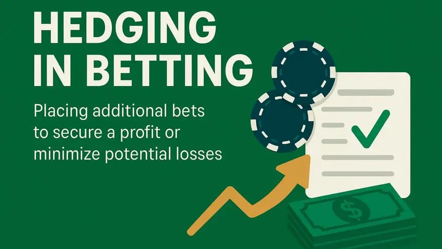 Hedging bet calculation example with balanced stakes for different outcomes